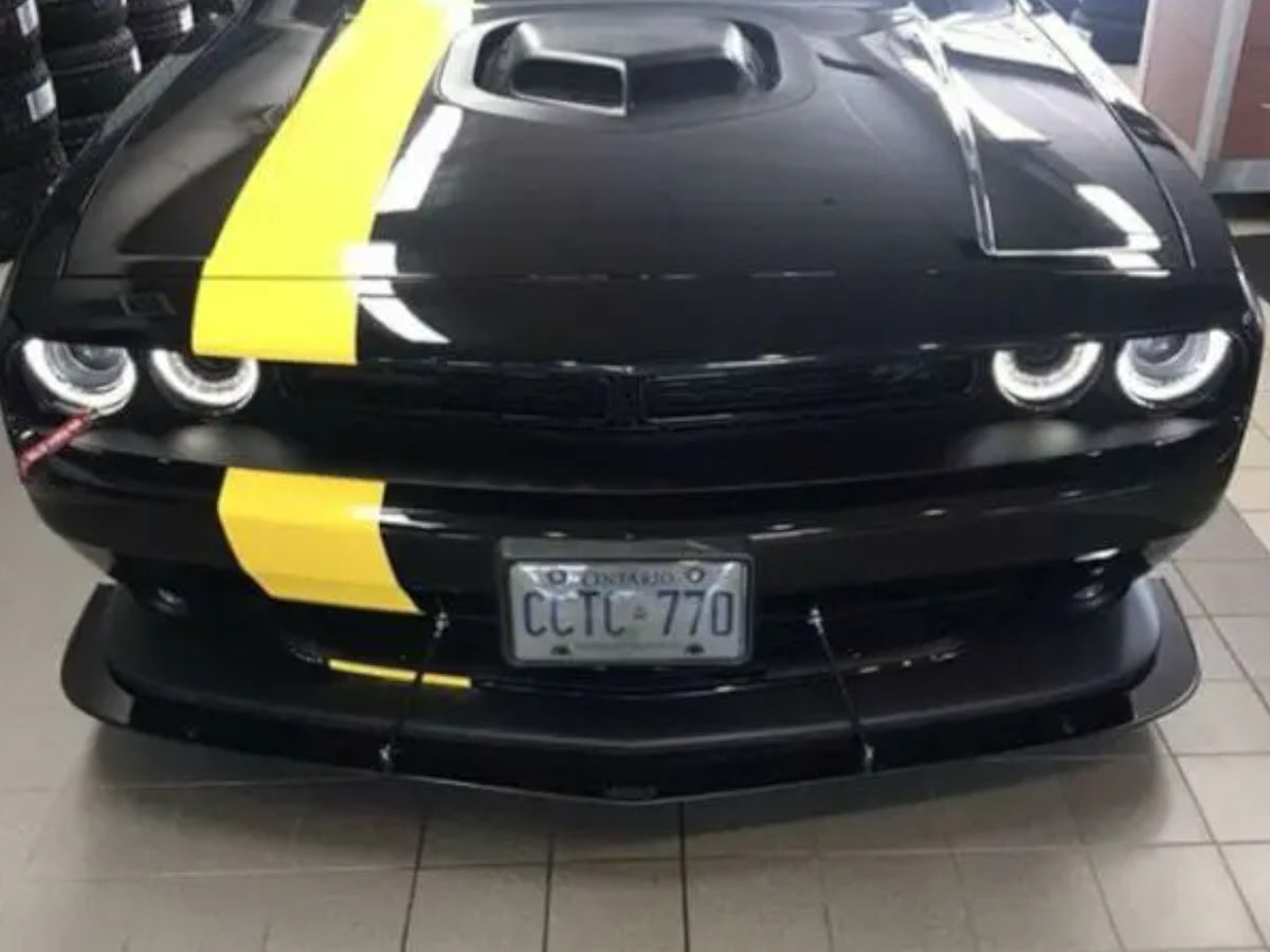 2015-23 Challenger SRT Scat Pack 392 GT - 2PC Front Splitter - Aluminum Composite
