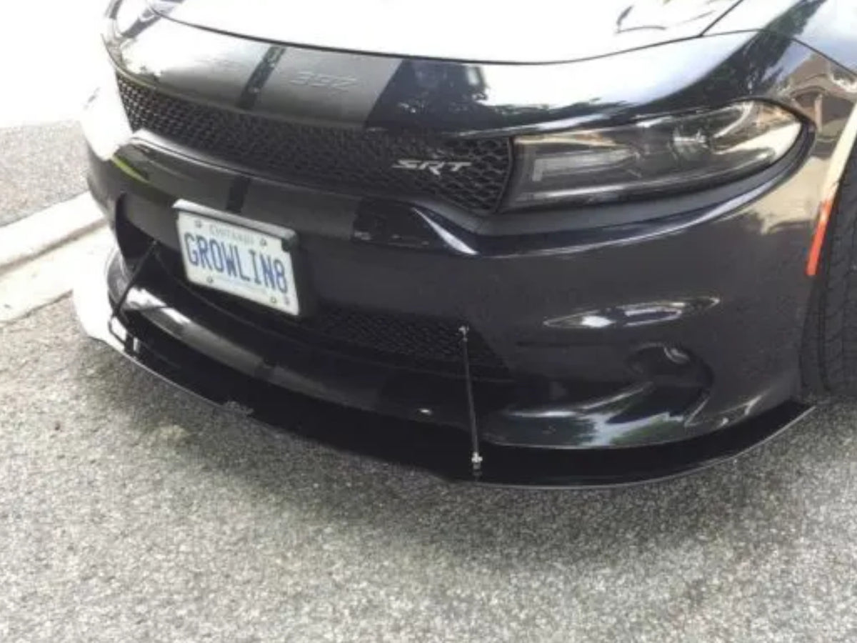 2015-23 Charger SRT 392/Hellcat/Daytona/Scat Pack - 2PC Front Splitter - Aluminum Composite
