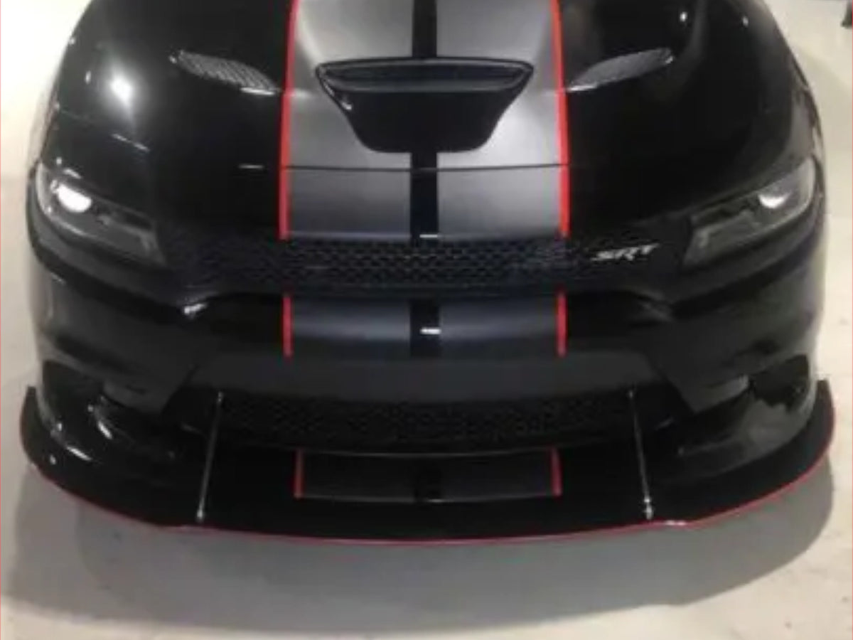 2015-23 Charger SRT 392/Hellcat/Daytona/Scat Pack - 2PC Front Splitter - Aluminum Composite