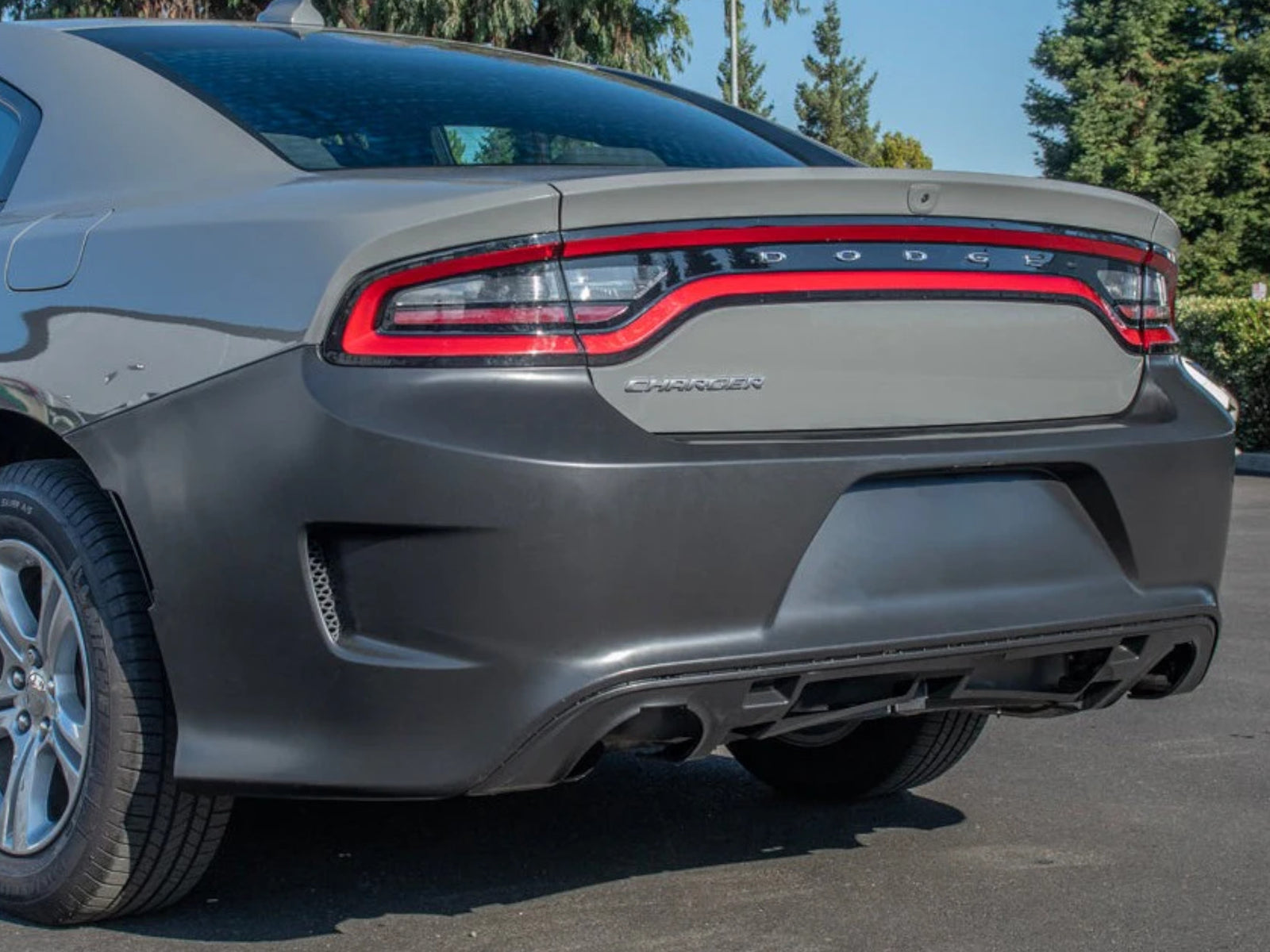 2015 Hellcat Rear 2015-23 Charger - SRT Hellcat Style Rear Bumper