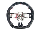 2015-23 Mustang - Steering Wheel Perforated Leather With LED - Carbon Fiber
