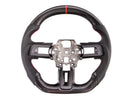 2015-23 Mustang - Steering Wheel Suede/Leather - Carbon Fiber