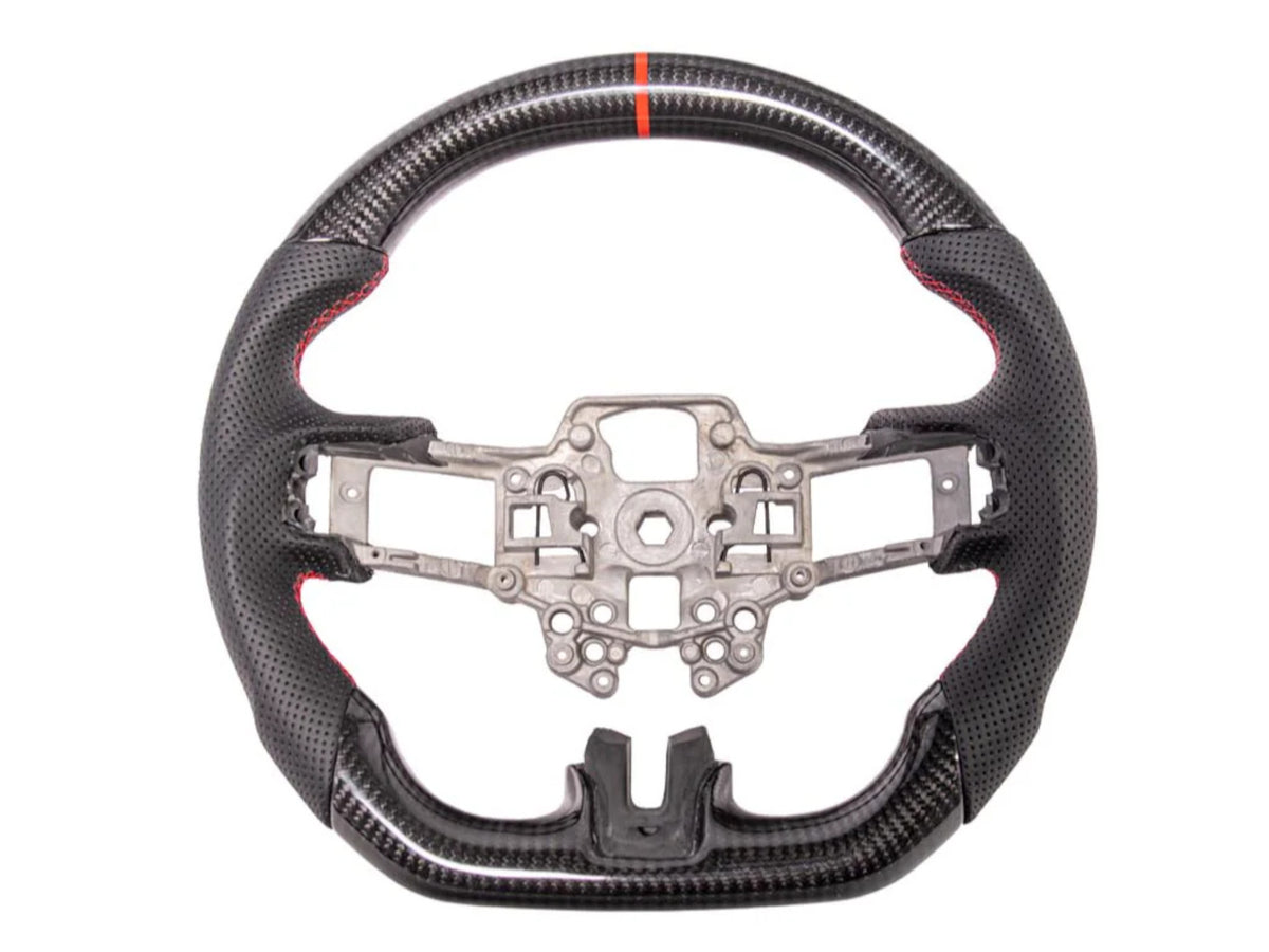 2015-23 Mustang - Steering Wheel Suede/Leather - Carbon Fiber