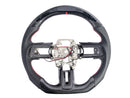 2015-23 Mustang - Steering Wheel Perforated Leather With LED - Carbon Fiber