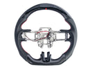 2015-23 Mustang - Steering Wheel Perforated Leather With LED - Carbon Fiber
