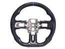 2015-23 Mustang - Steering Wheel Suede/Leather - Carbon Fiber