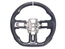 2015-23 Mustang - Steering Wheel Suede/Leather - Carbon Fiber