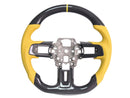 2015-23 Mustang - Steering Wheel Suede/Leather - Carbon Fiber