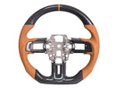 2015-23 Mustang - Steering Wheel Suede/Leather - Carbon Fiber