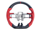 2015-23 Mustang - Steering Wheel Suede/Leather - Carbon Fiber