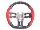 2015-23 Mustang - Steering Wheel Suede/Leather - Carbon Fiber