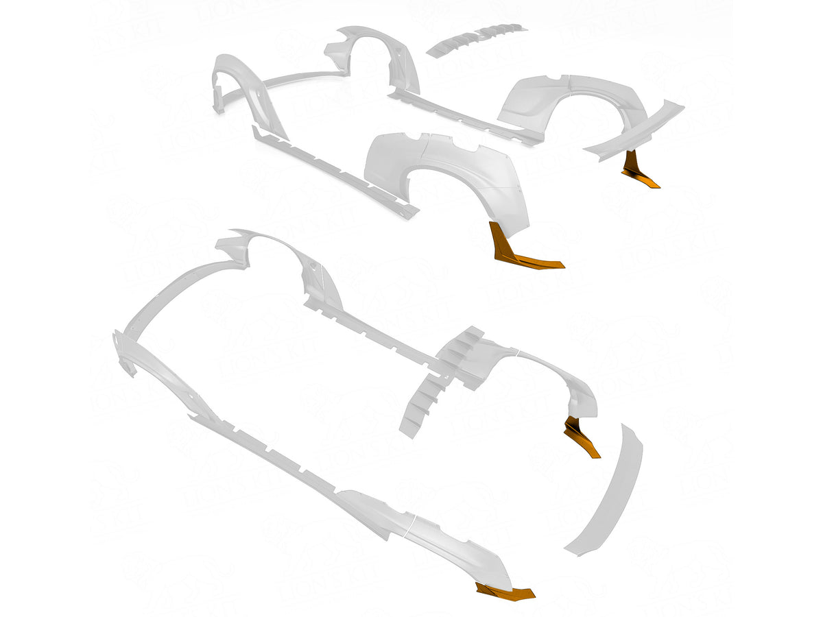 2015-23 Charger - Rear Bumper Side Splitters V1