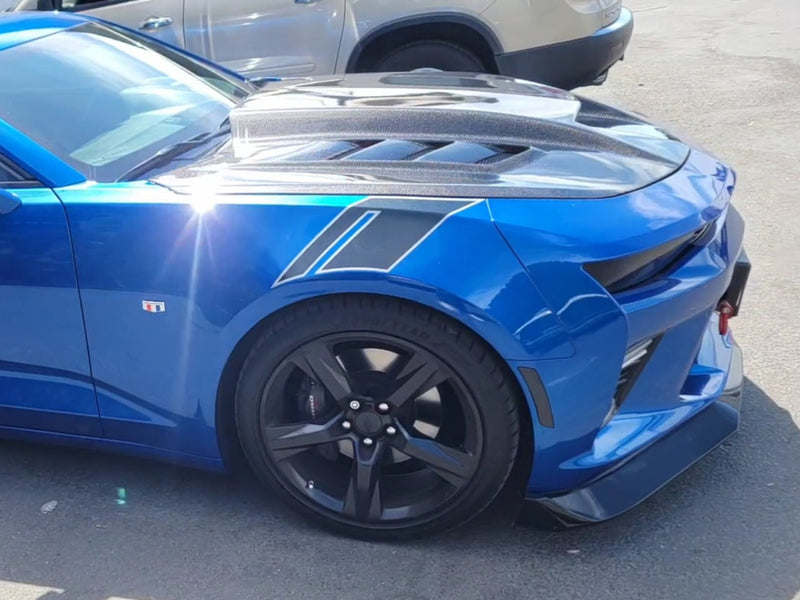 2016 24 Camaro Terminator Style Hood Carbon Fiber