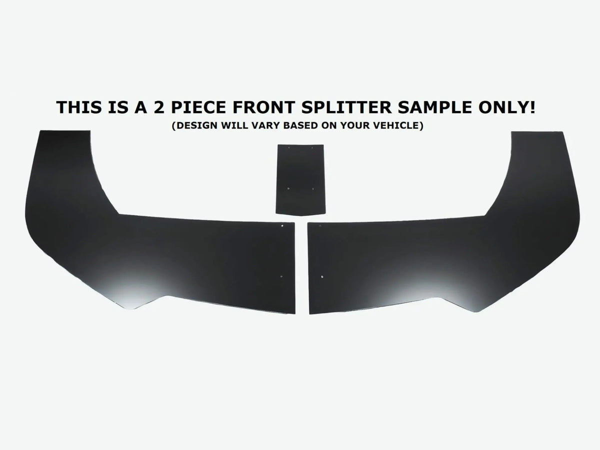 2018-23 Challenger Demon Widebody - 2PC Front Splitter - Aluminum Composite