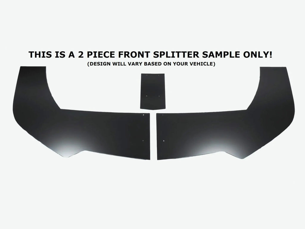 Camaro Rear Splitter 2016-24 Camaro ZL1 - 2PC Front Splitter - Aluminum Composite