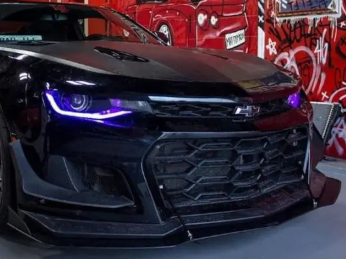 2016-24 Camaro ZL1 - 2PC Front Splitter - Aluminum Composite