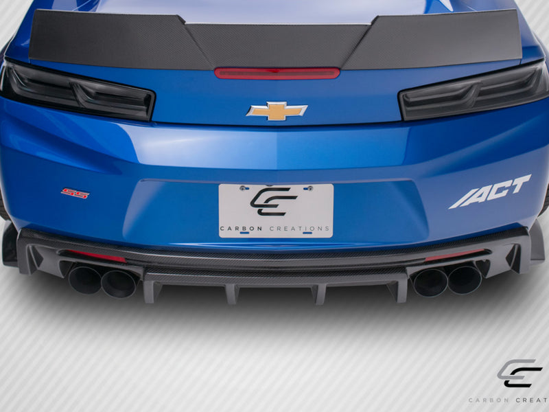 2016-24 Camaro - Grid Rear Valance Diffuser - Carbon Fiber