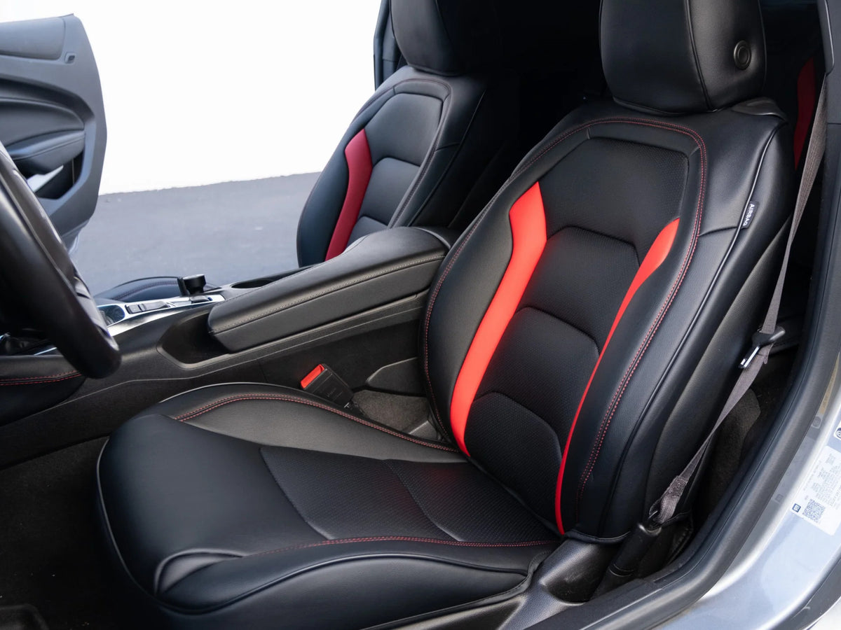 2016-24 Camaro - Seat Covers Front and Rear - Artificial Leather
