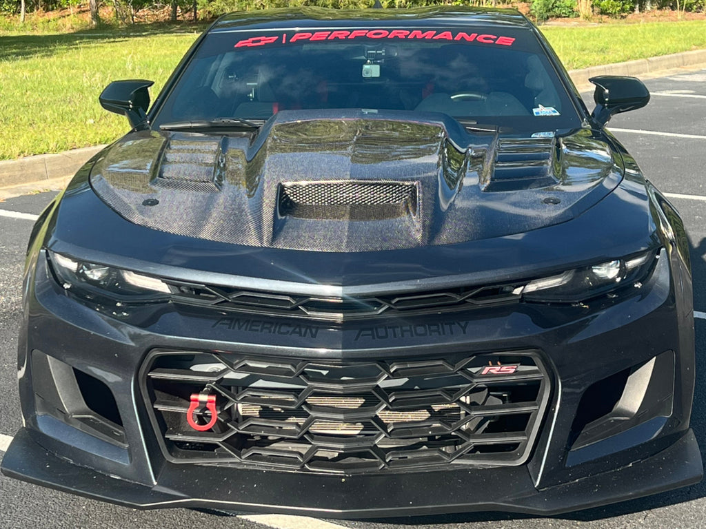 2016 24 Camaro Terminator Style Hood Carbon Fiber