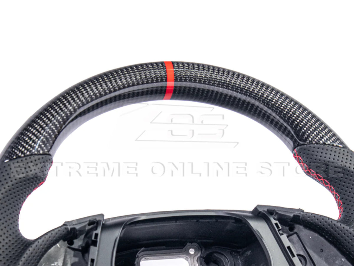 2016-24 Camaro - Steering Wheel Alcantara/Leather - Carbon Fiber