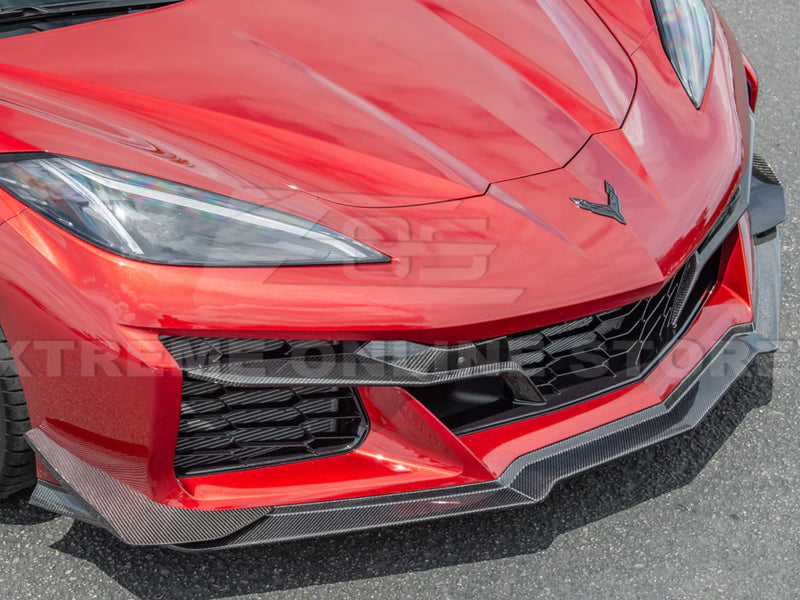 2020-24 Corvette Z06 - Front Aero Package - Front Lip - Dive Planes - Carbon Fiber