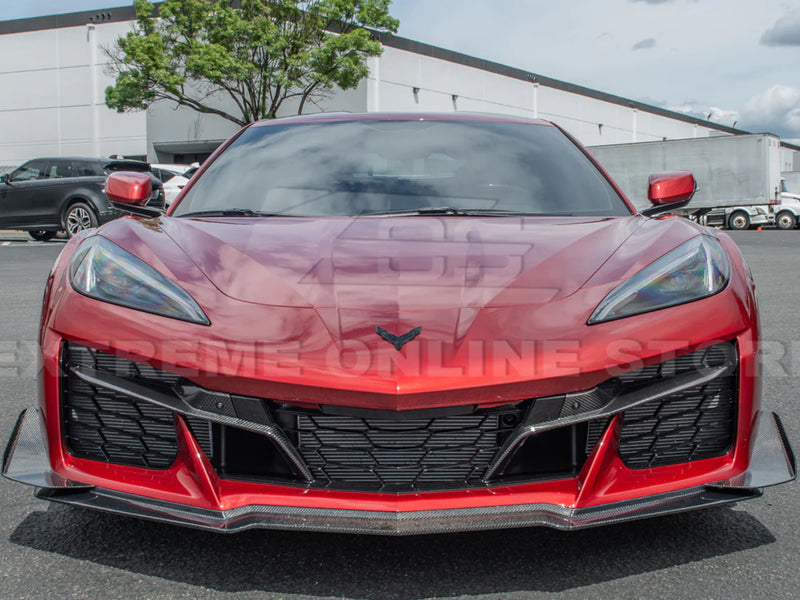 2020-24 Corvette Z06 - Front Aero Package - Front Lip - Dive Planes - Carbon Fiber