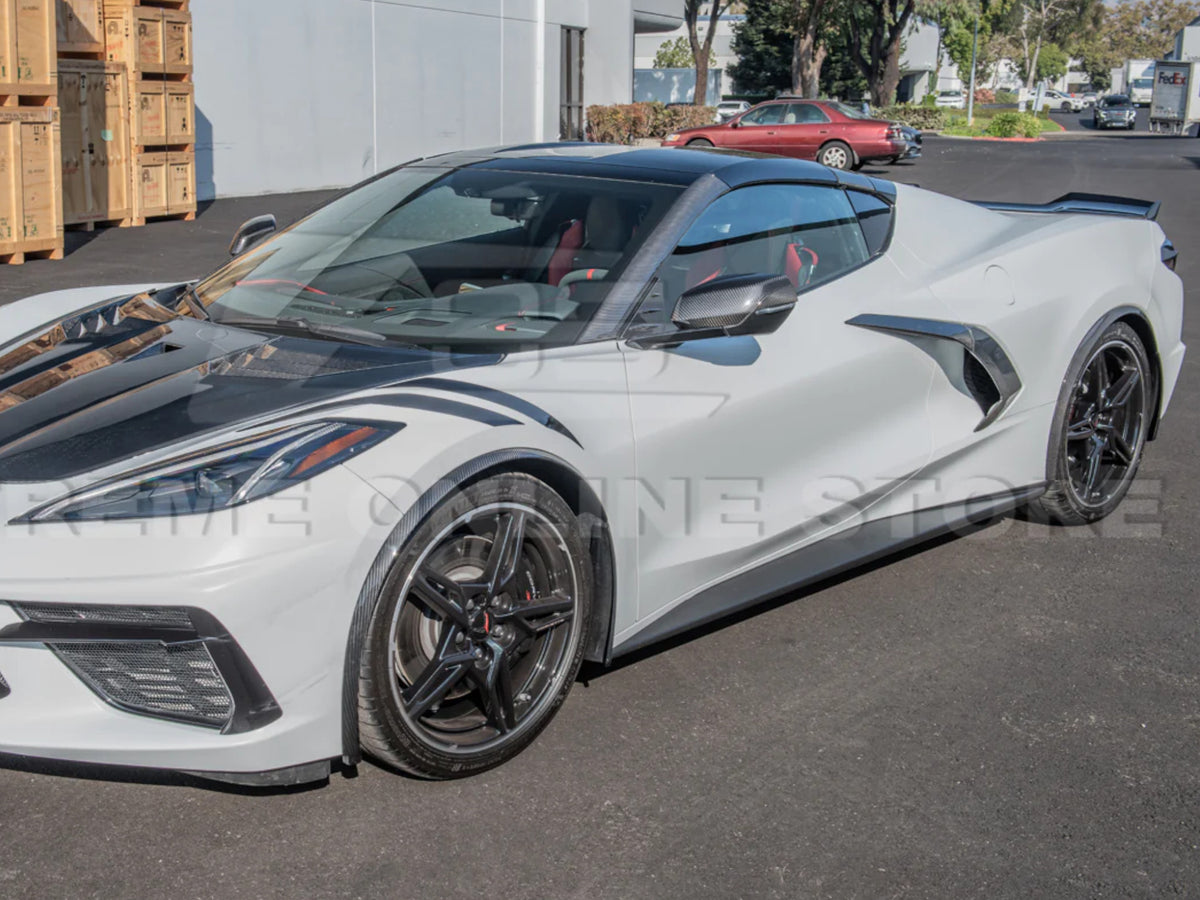 2020-24 Corvette - Side Wheel Fender Extensions - Carbon Fiber