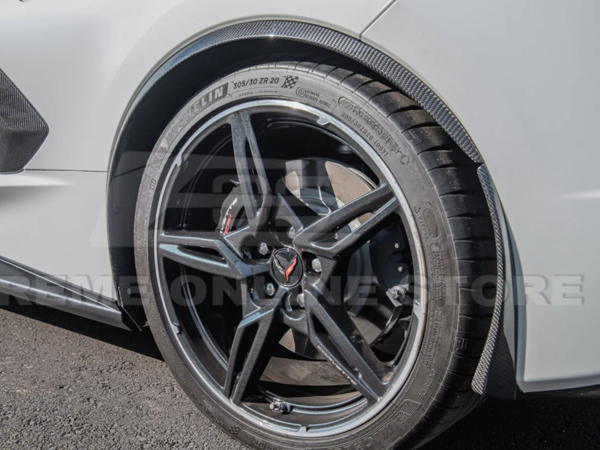 2020-24 Corvette - Side Wheel Fender Extensions - Carbon Fiber