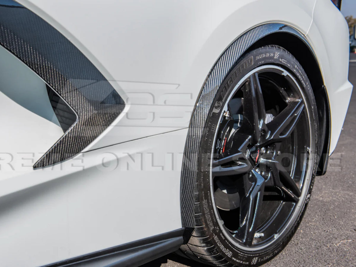 2020-24 Corvette - Side Wheel Fender Extensions - Carbon Fiber