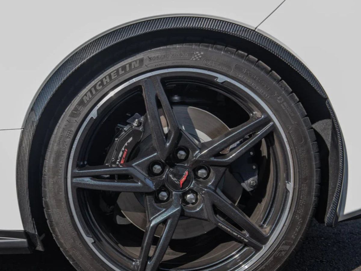 2020-24 Corvette - Side Wheel Fender Extensions - Carbon Fiber
