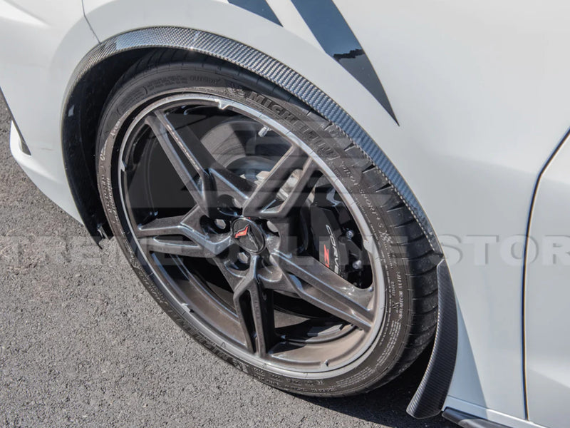 2020-24 Corvette - Side Wheel Fender Extensions - Carbon Fiber