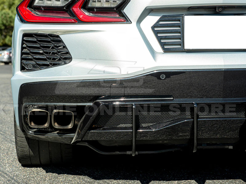 2020-24 Corvette - Rear Valance Diffuser Fins