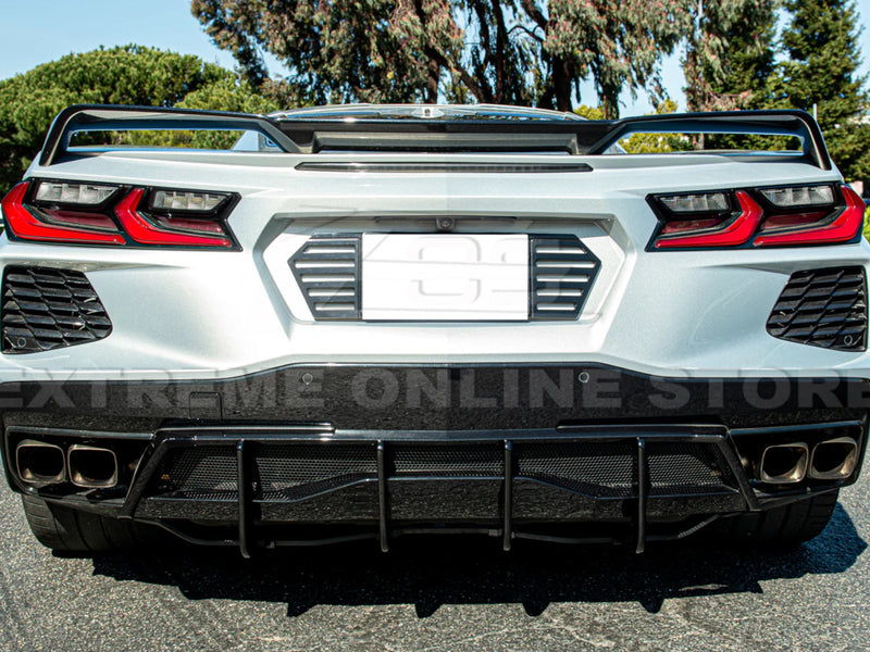 2020-24 Corvette - Rear Valance Diffuser Fins