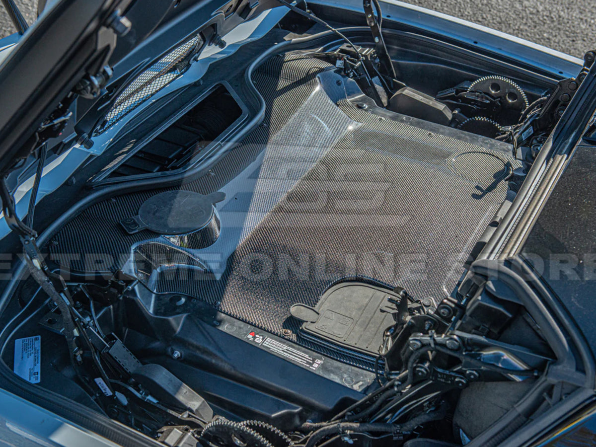 2020-24 Corvette - Engine Bay Panel Center Cover - Carbon Fiber