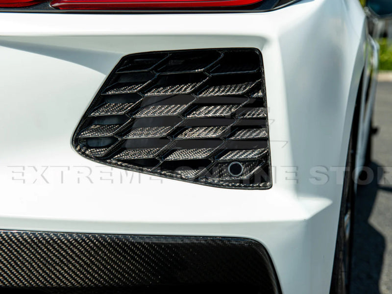 2020-24 Corvette - Rear Grilles - Carbon Fiber