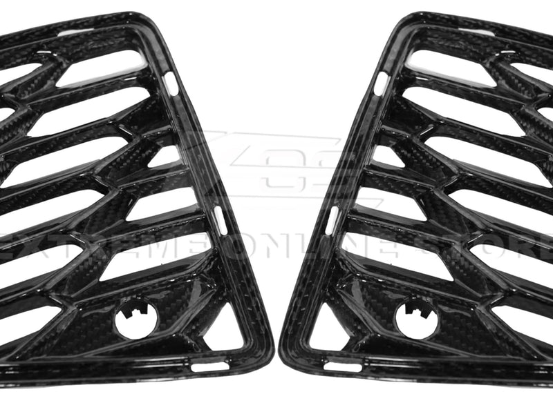 2020-24 Corvette - Rear Grilles - Carbon Fiber