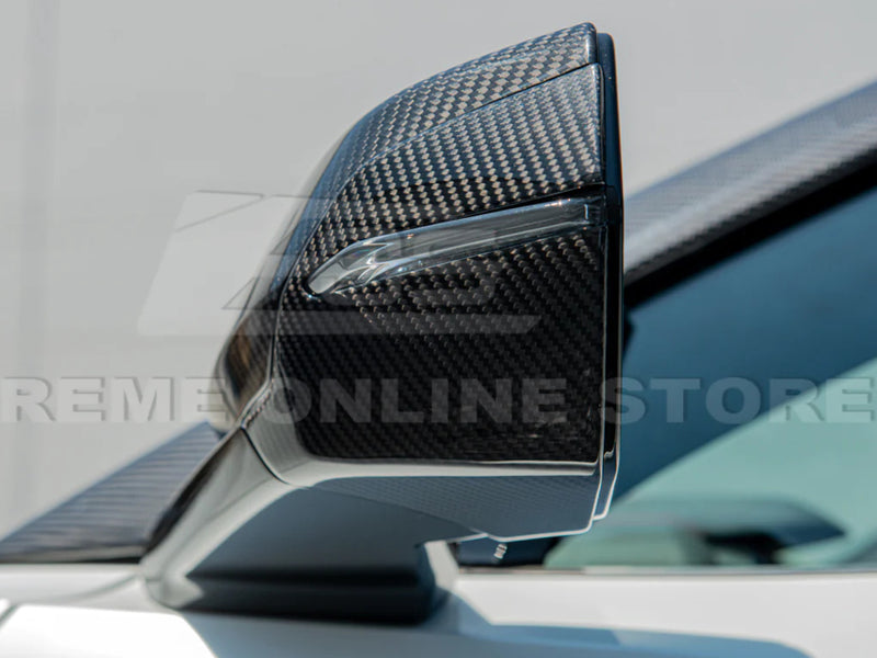 2020-24 Corvette - Side Mirror Lower Covers - Carbon Fiber