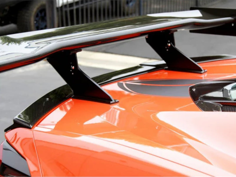 2020-25 Corvette - GTC-500 Adjustable Wing Spoiler - Carbon Fiber
