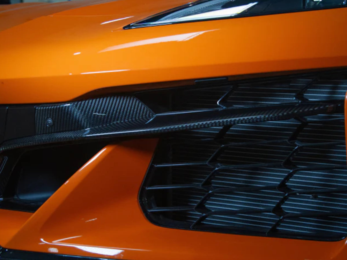 2020-25 Corvette Z06 - Front Bumper Grille Inserts - Carbon Fiber