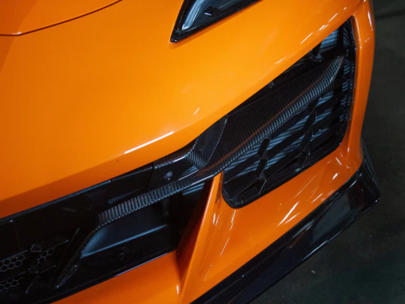 2020-25 Corvette Z06 - Front Bumper Grille Inserts - Carbon Fiber