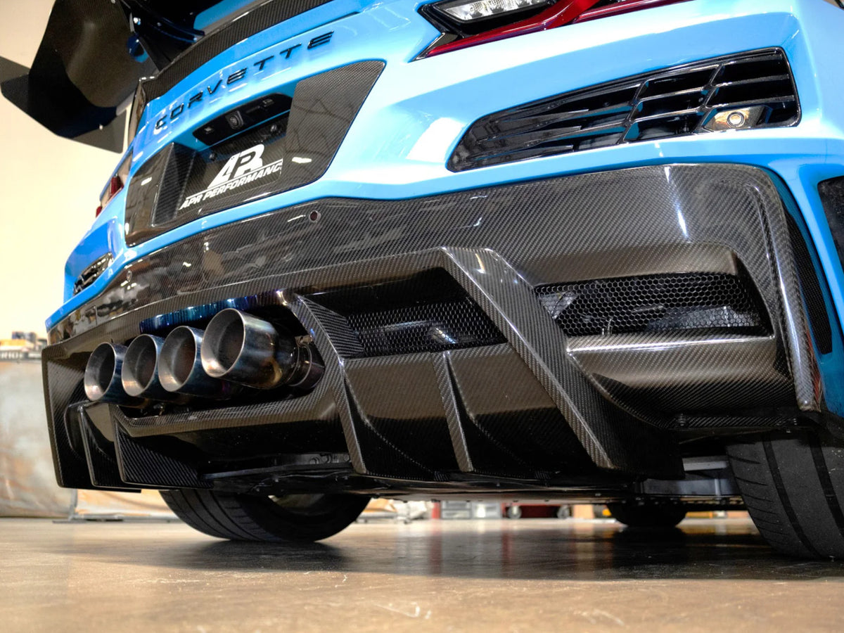 2020-25 Corvette - Rear Diffuser V2 - Carbon Fiber