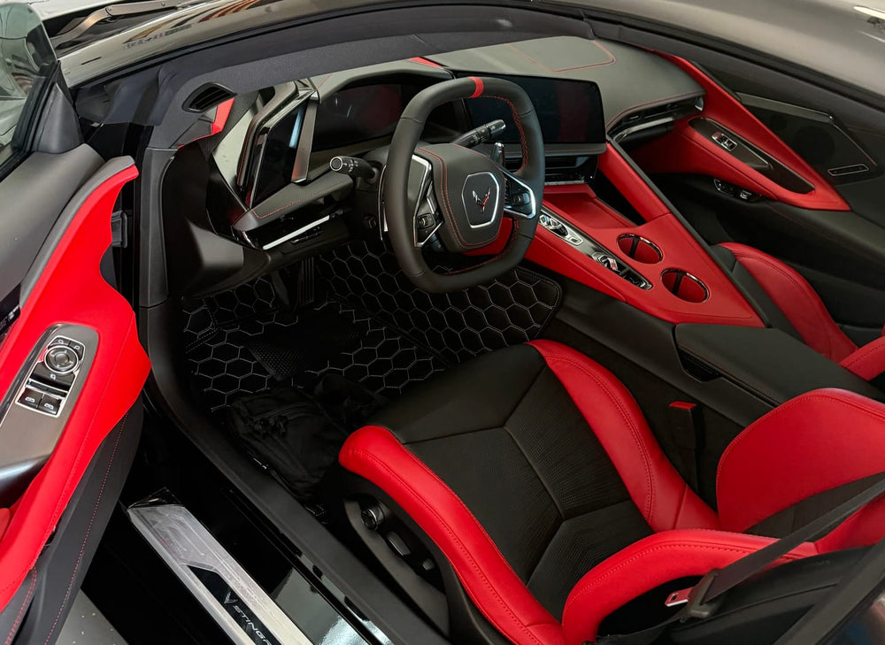 2020-27 Corvette - Floor Mats - Artificial Leather