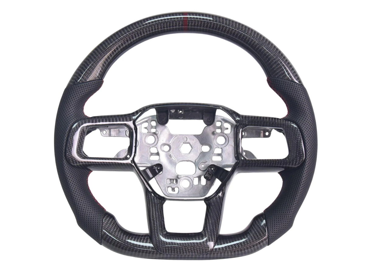 2024-26 Mustang - Steering Wheel Alcantara/Suede/Leather - Carbon Fiber