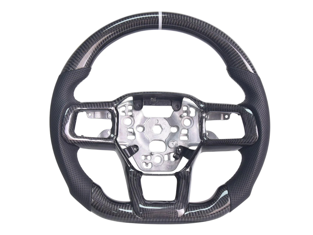 2024-26 Mustang - Steering Wheel Alcantara/Suede/Leather - Carbon Fiber