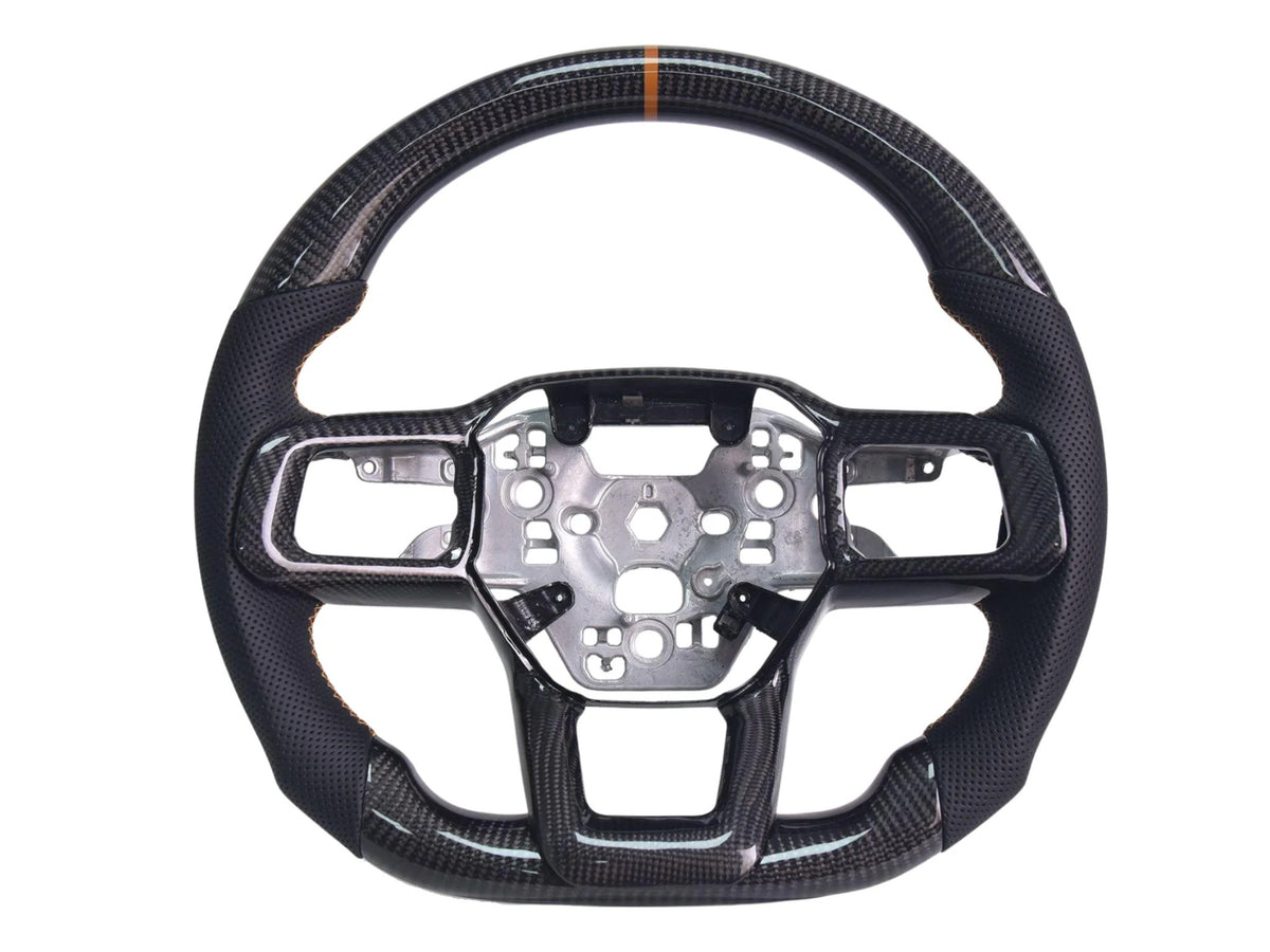 2024-26 Mustang - Steering Wheel Alcantara/Suede/Leather - Carbon Fiber