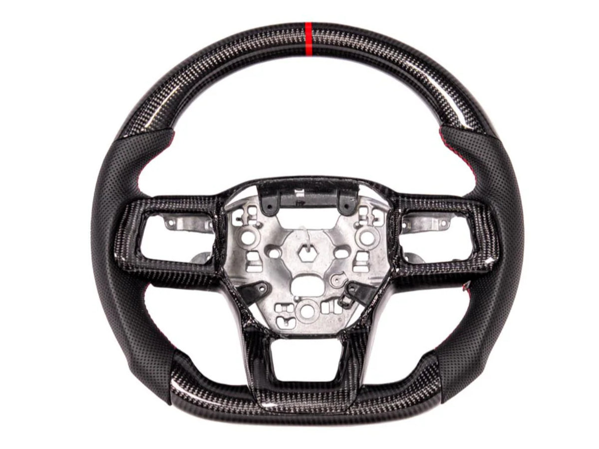 2024-26 Mustang - Steering Wheel Alcantara/Suede/Leather - Carbon Fiber