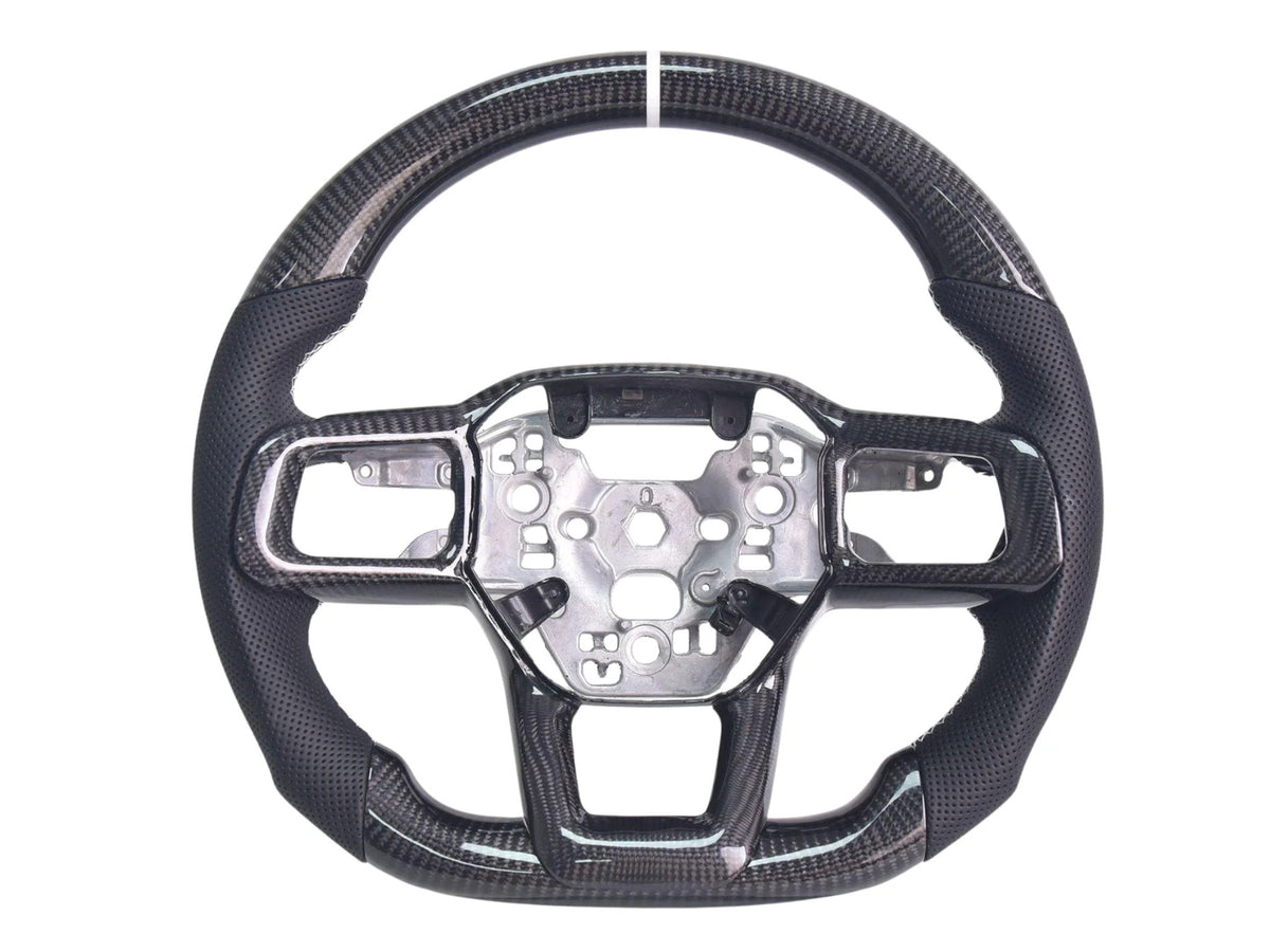 2024-26 Mustang - Steering Wheel Alcantara/Suede/Leather - Carbon Fiber