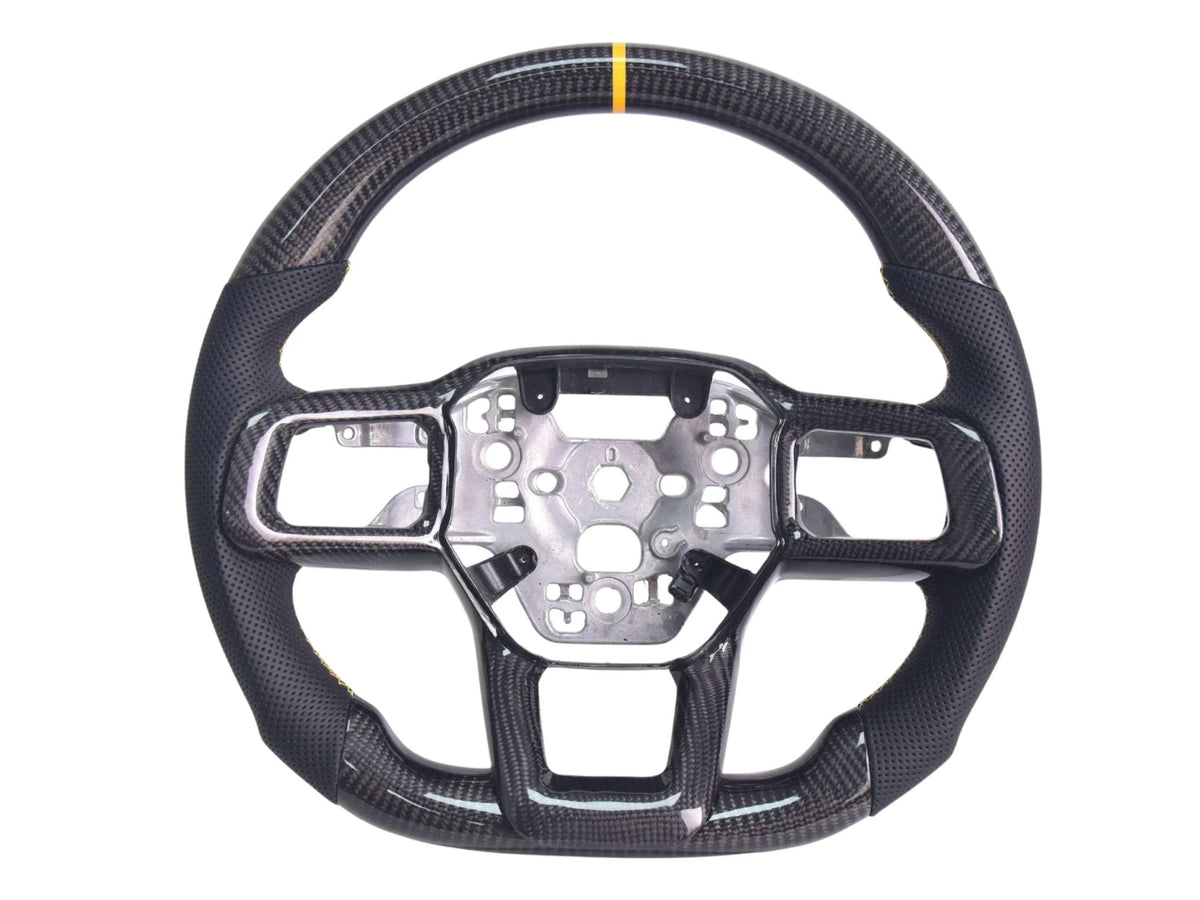 2024-26 Mustang - Steering Wheel Alcantara/Suede/Leather - Carbon Fiber