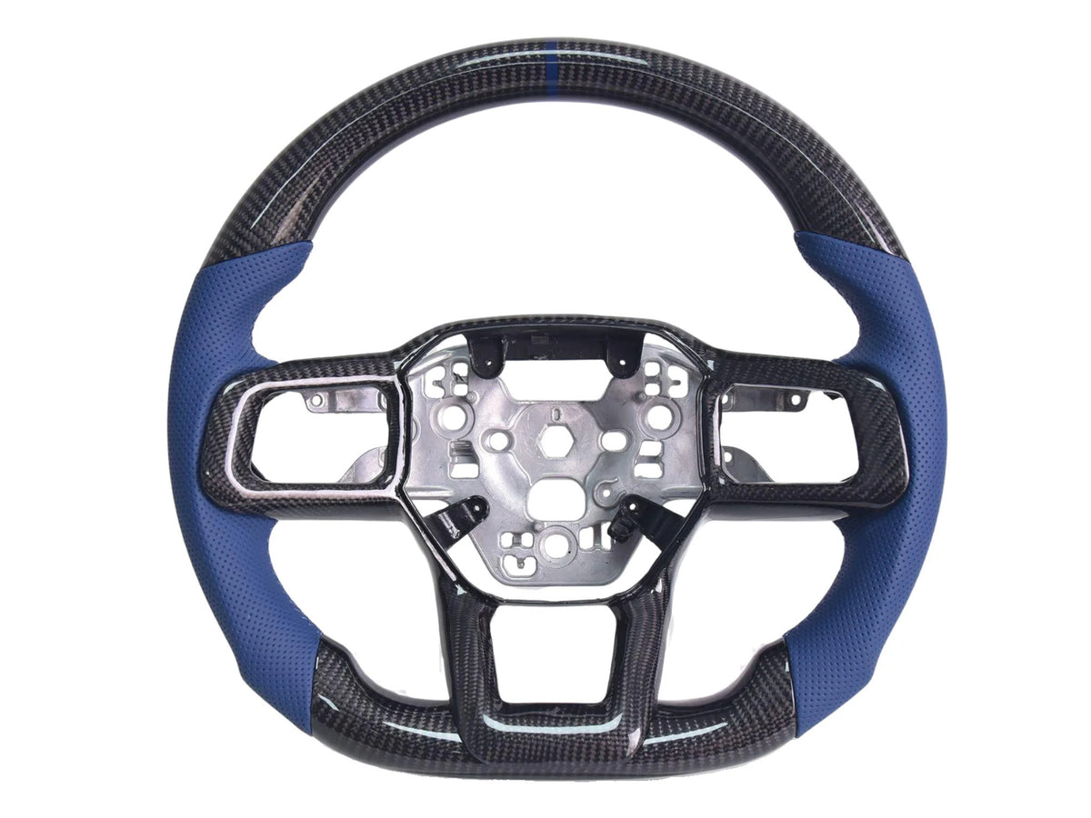 2024-26 Mustang - Steering Wheel Alcantara/Suede/Leather - Carbon Fiber