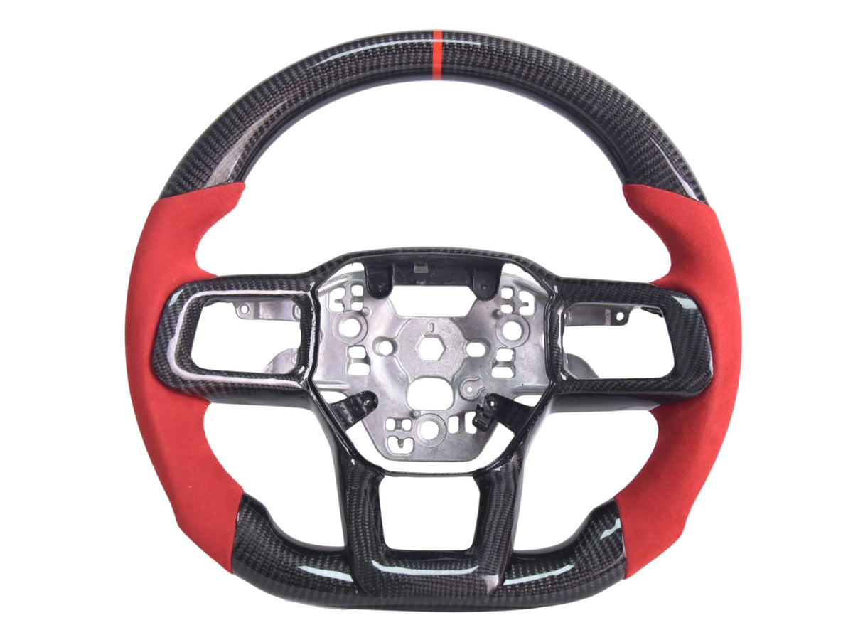 2024-26 Mustang - Steering Wheel Alcantara/Suede/Leather - Carbon Fiber